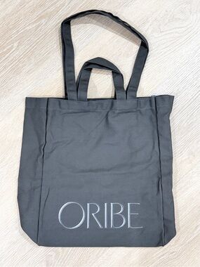 Oribe Charcoal Logo Canvas Tote